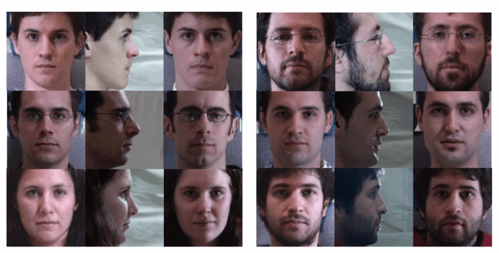横顔から正面から見た顔を生成 – Beyond Face Rotation: Global and Local Perception GAN for Photorealistic and Identity Preserving Frontal View Synthesis