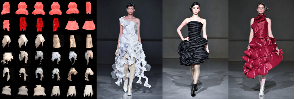  ファッションデザイナーを助けるツール – Human and GAN collaboration to create haute couture dress